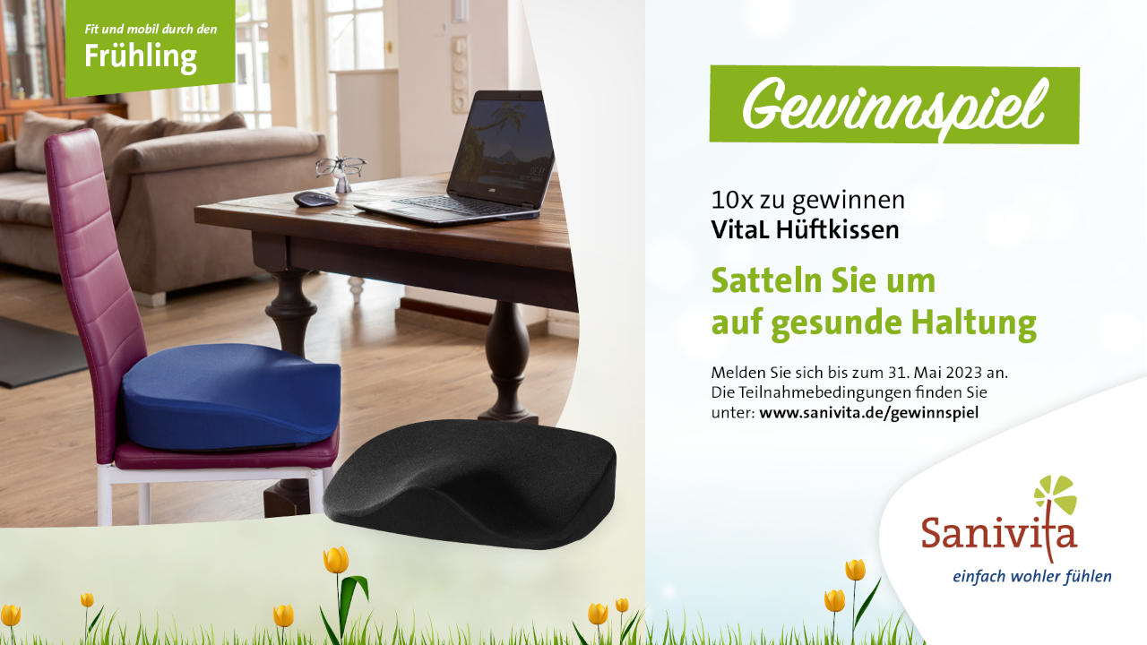 Sanivita Frühlingsgewinnspiel: Fit und mobil durch den Frühling