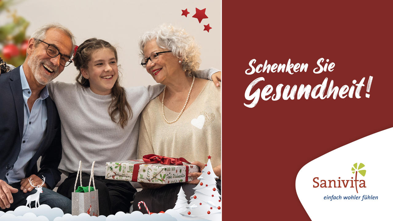Sanivita Weihnachtsaktion - Schenken Sie Gesundheit